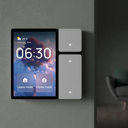 All-New 3.5 Inch Tuya Smart Home Control Panel Built-In IR and BLE Mesh Gateway Unique Button Design