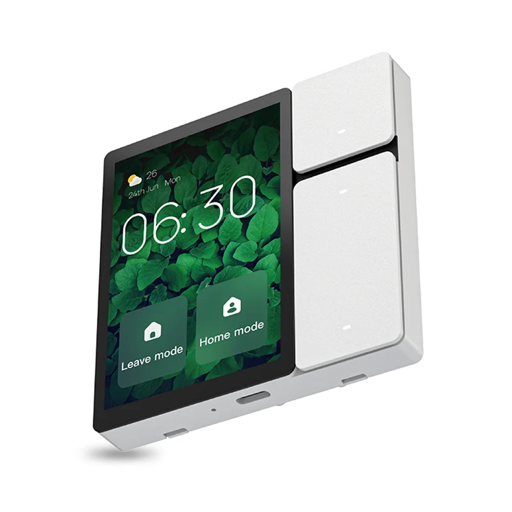 All-New 3.5 Inch Tuya Smart Home Control Panel Built-In IR and BLE Mesh Gateway Unique Button Design