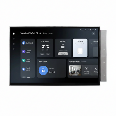 2026 New 10-Inch Tuya System Smart Home Control Panel Built-In Zigbee Gateway and Alexa Building Intercom Compatible