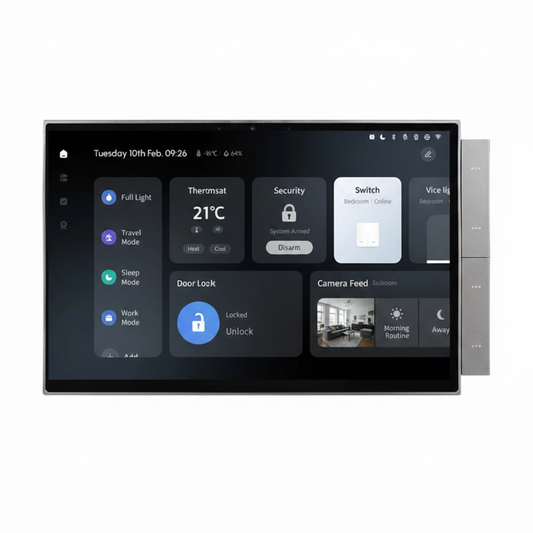 2026 New 10-Inch Tuya System Smart Home Control Panel Built-In Zigbee Gateway and Alexa Building Intercom Compatible